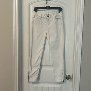 White House Black Market skinny jeans.